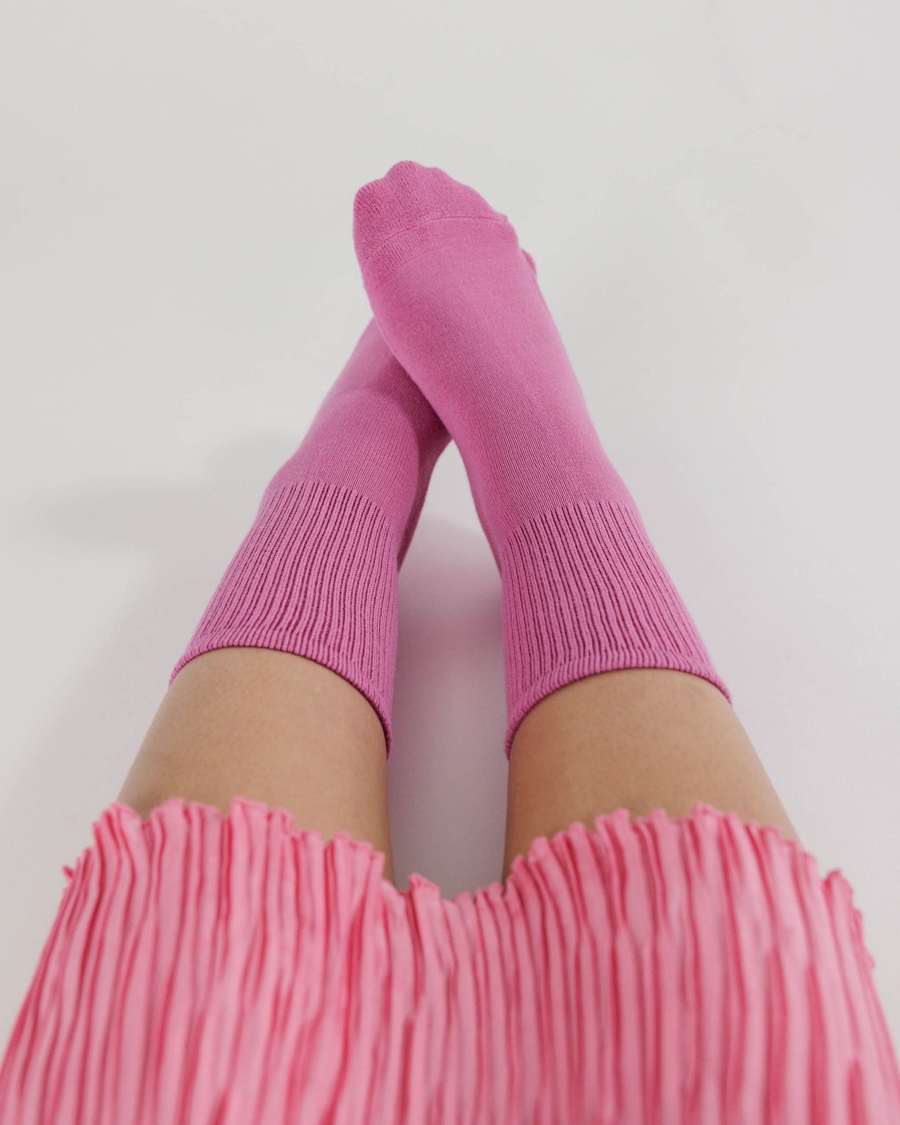 Ribbed Sock - Extra Pink Small