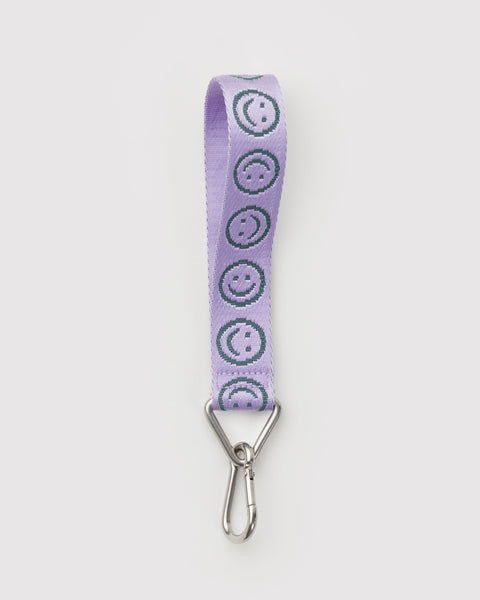 BAGGU Wholesale Shop All Logo Keychain - Lilac Happy