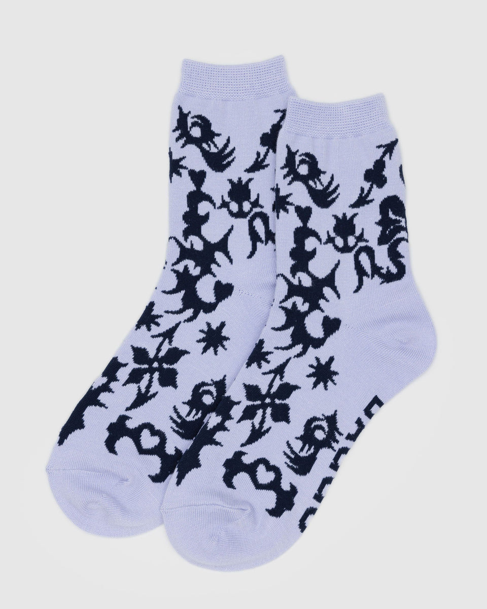 BAGGU Wholesale Socks Crew Sock - Western Cut-Outs