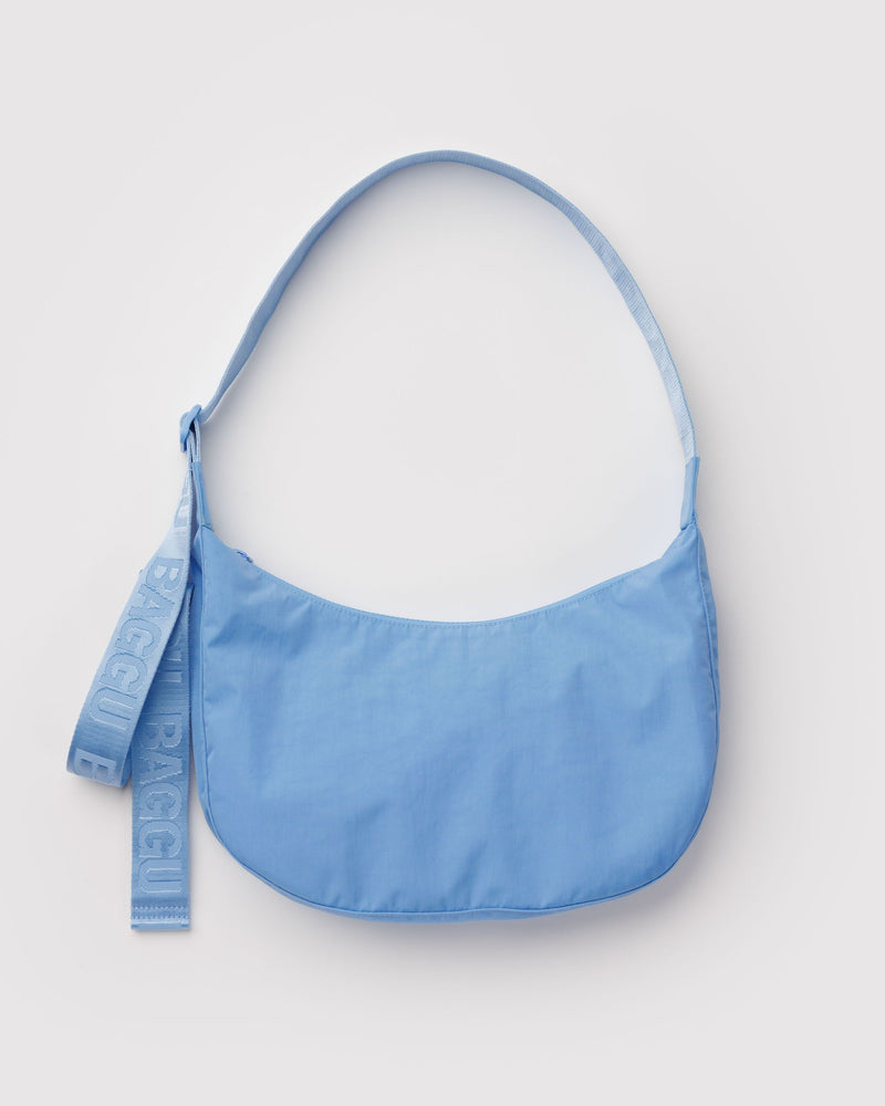 BAGGU Wholesale Cross Body Medium Nylon Crescent Bag - Piscine