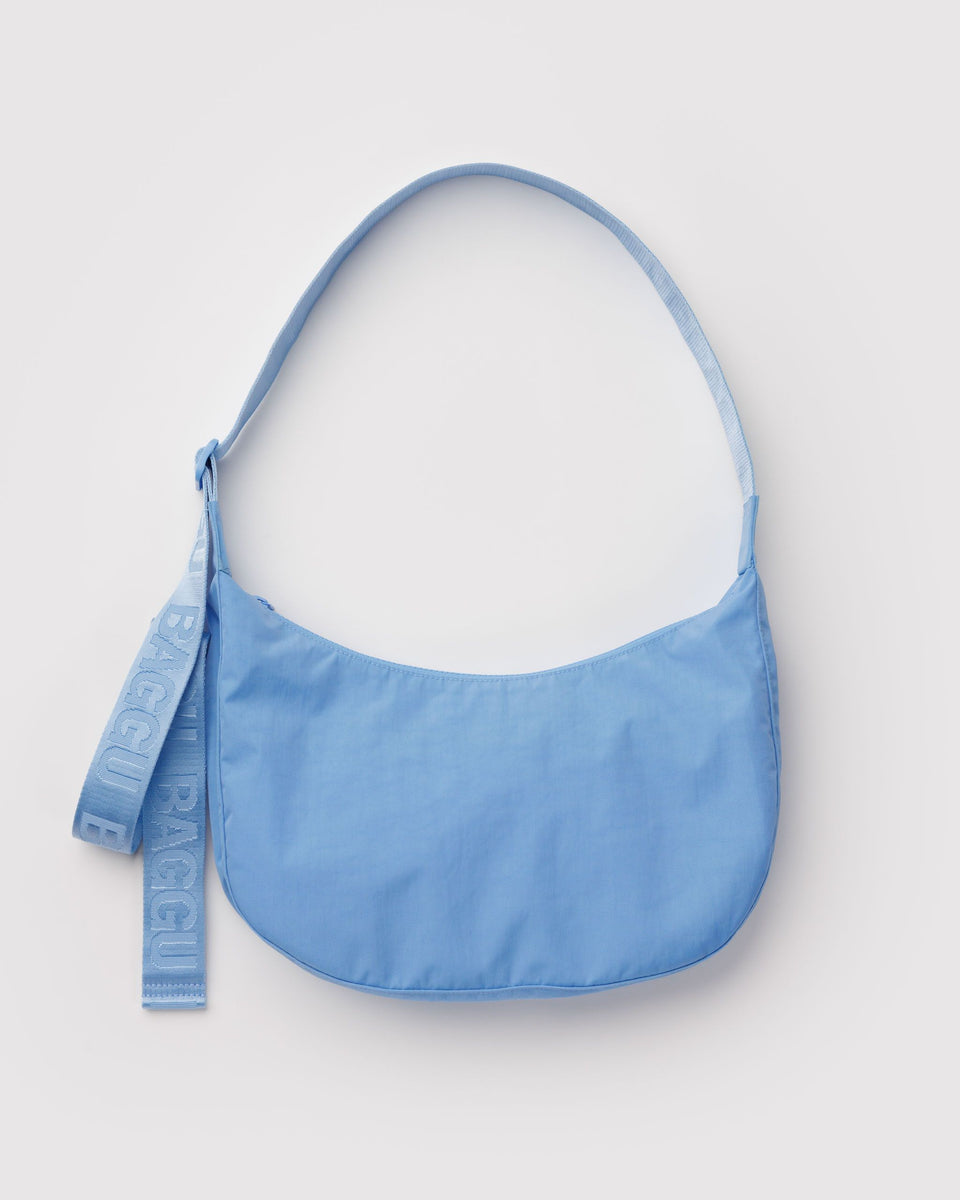 BAGGU Wholesale Cross Body Medium Nylon Crescent Bag - Piscine