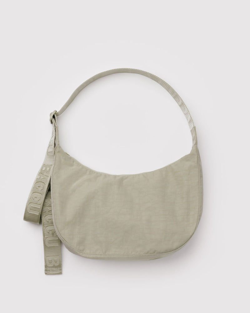 BAGGU Wholesale Cross Body Medium Nylon Crescent Bag - Celadon