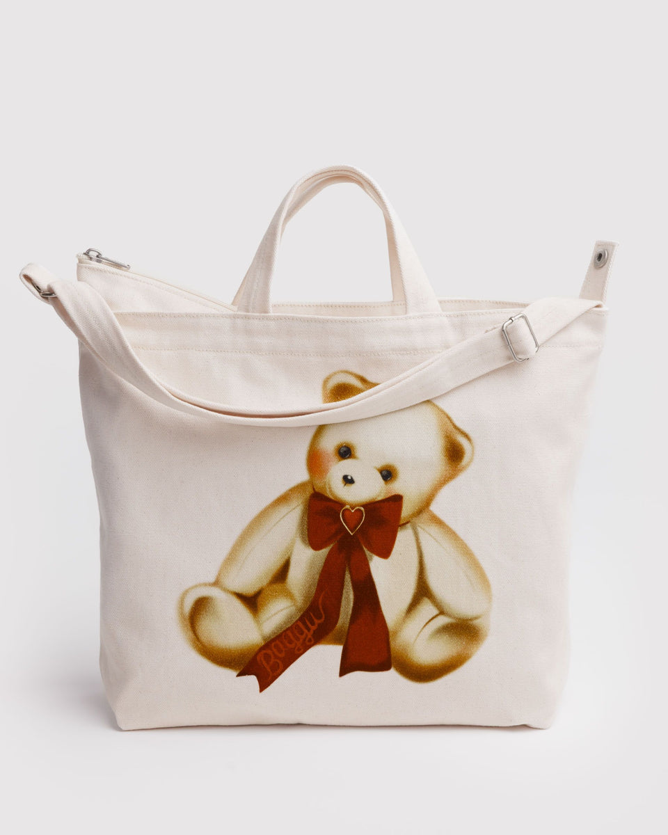 BAGGU Wholesale HO17Lookbook - Duck Bag Horizontal Zip Duck Bag - Teddy Bear