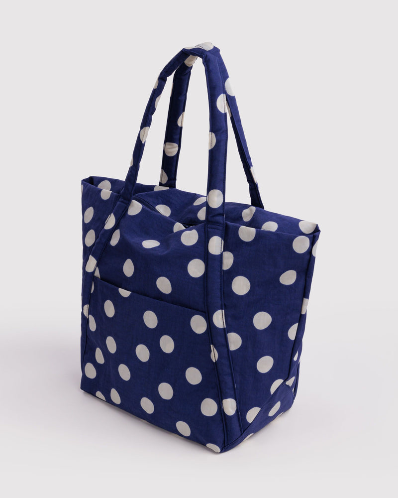 BAGGU Wholesale Cloud Bag Cloud Bag - Navy and Cream Polka Dot