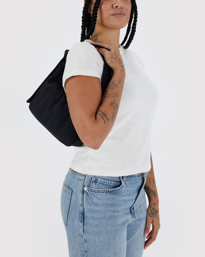 BAGGU Wholesale  Mini Nylon Shoulder Bag - Black