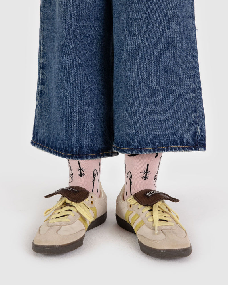 BAGGU Wholesale  Crew Sock - Ballet Icons