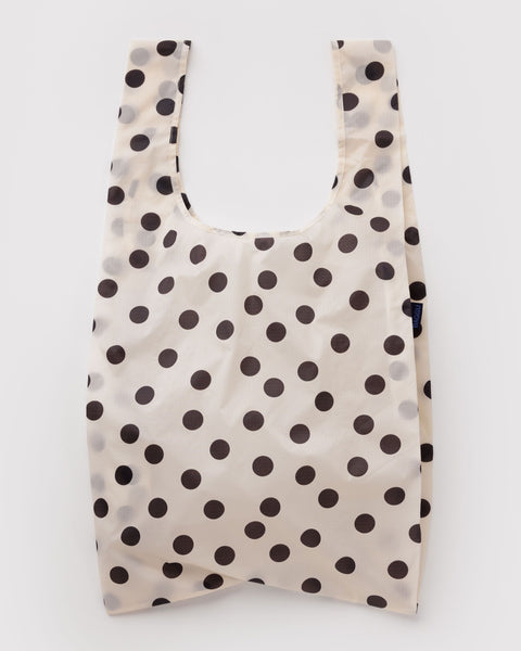 BAGGU Wholesale Shop All Big Baggu - Cream and Black Polka Dot