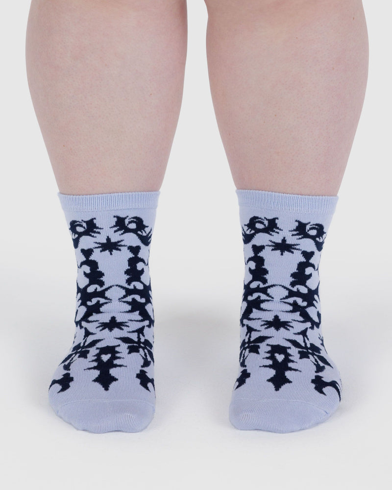 BAGGU Wholesale Socks Crew Sock - Western Cut-Outs
