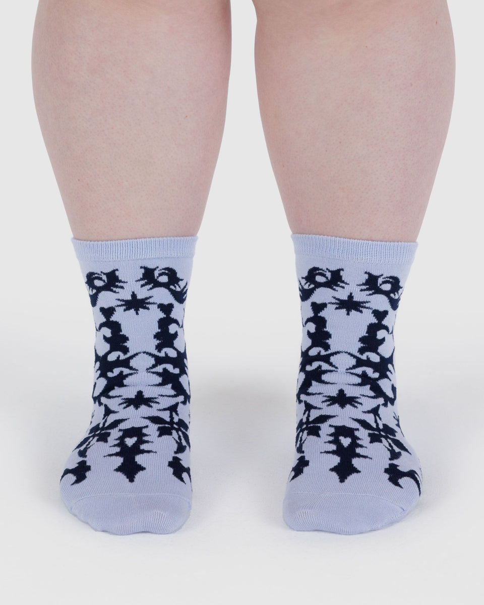 BAGGU Wholesale Socks Crew Sock - Western Cut-Outs