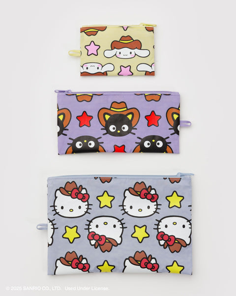 BAGGU Wholesale Shop All Flat Pouch Set - Hello Kitty & Friends Western
