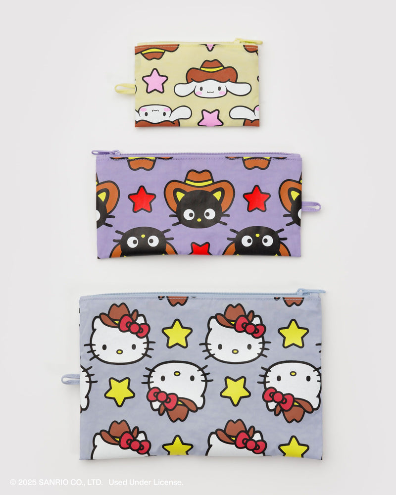 BAGGU Wholesale Shop All Flat Pouch Set - Hello Kitty & Friends Western