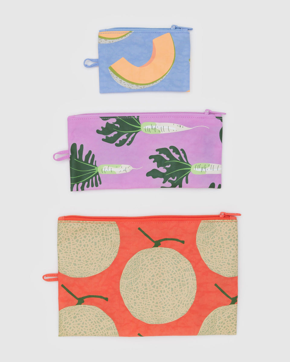 BAGGU Wholesale Pouches Flat Pouch Set - Japanese Produce