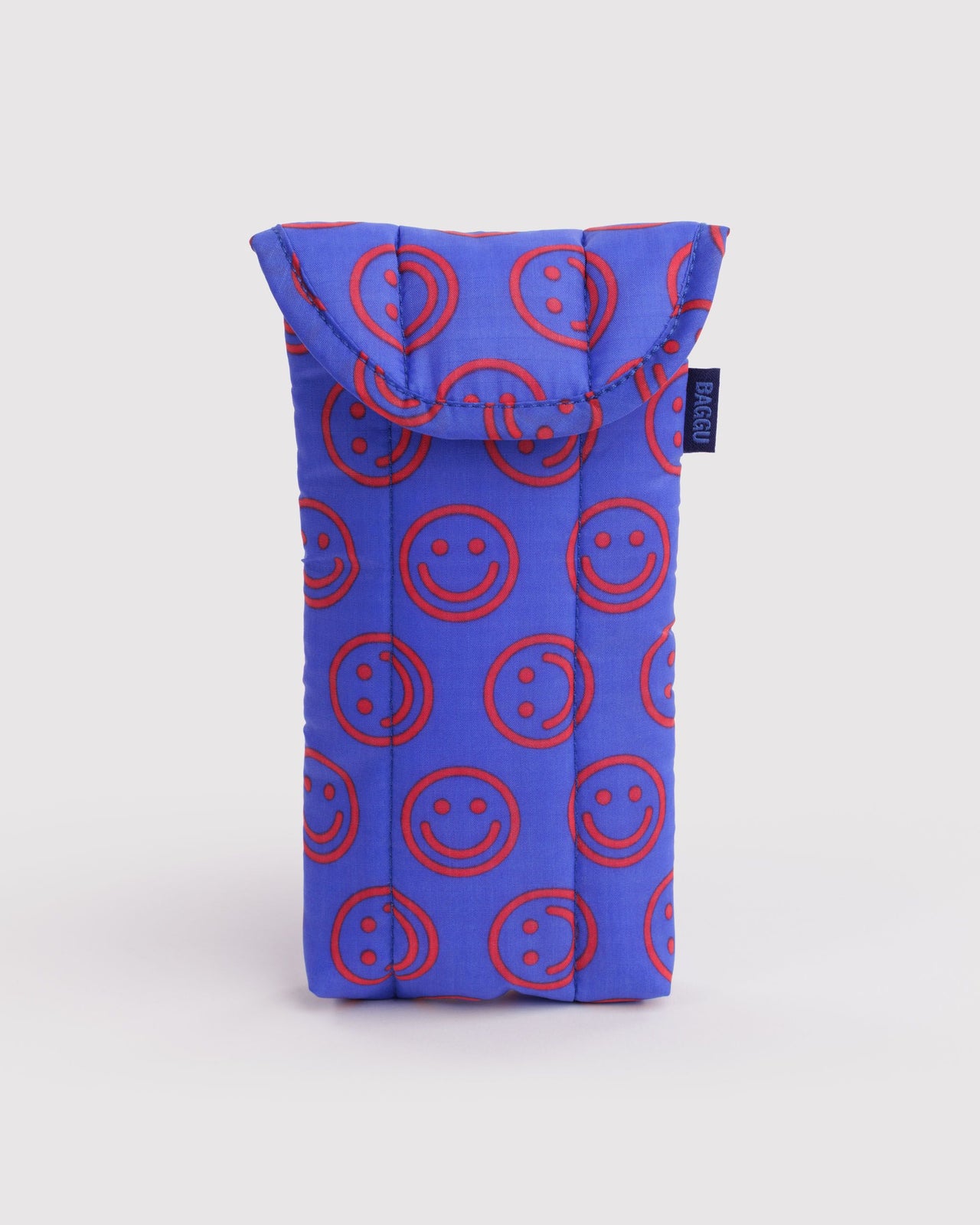 Puffy Glasses Sleeve - Mini Cobalt Happy