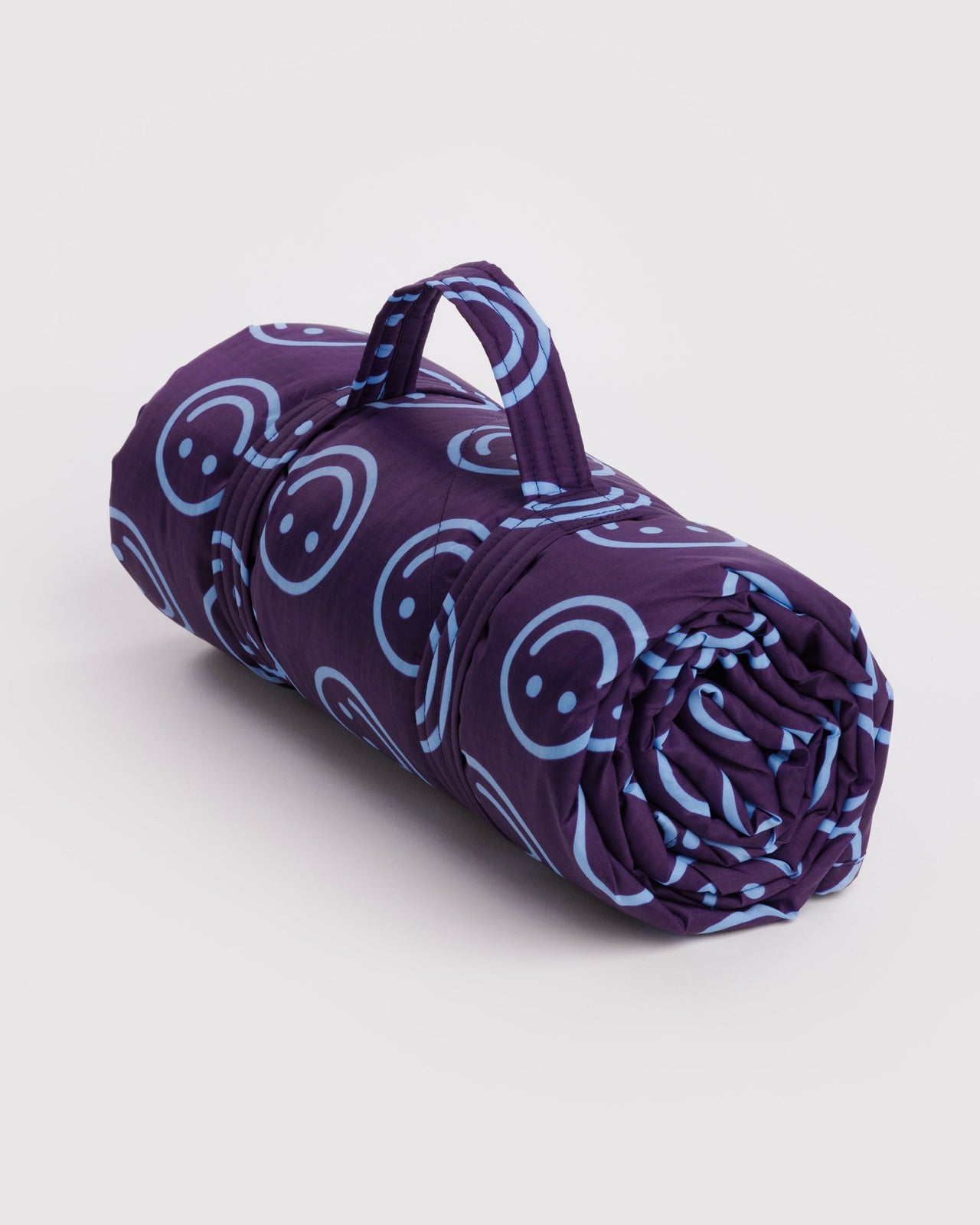 Puffy Picnic Blanket - Indigo Happy