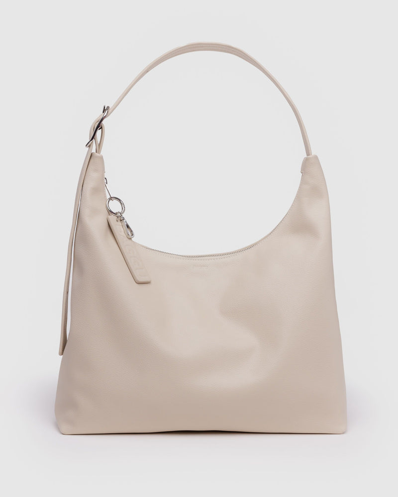 BAGGU Wholesale  Recycled Leather Shoulder Bag - Stone