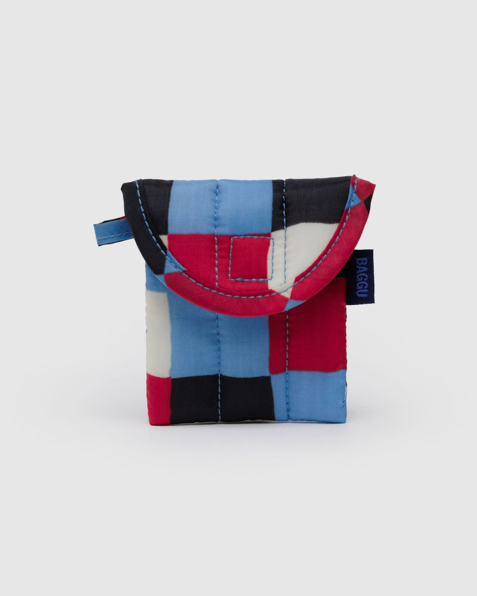 BAGGU Wholesale Puffy Stuff Puffy Earbuds Case - Painted Check