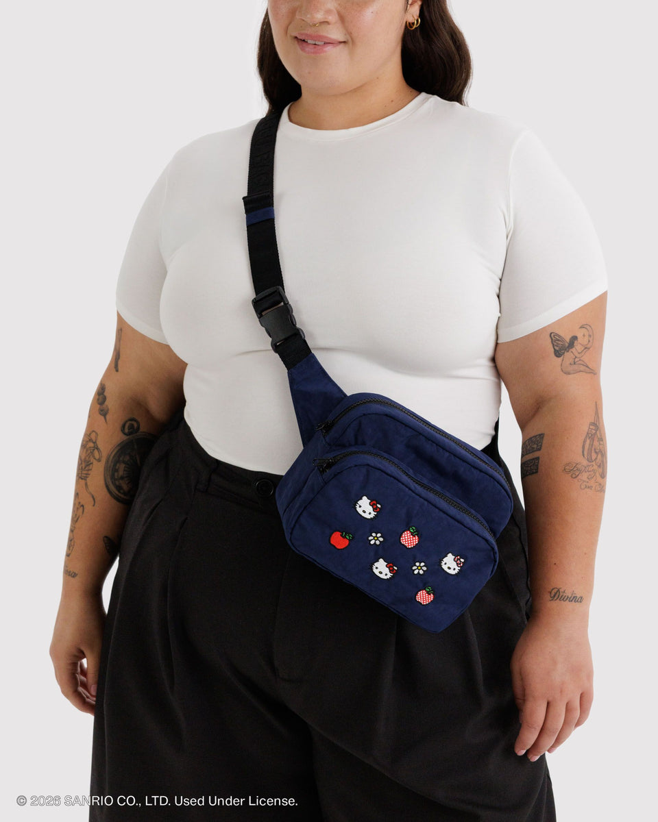 BAGGU Wholesale Cross Body Fanny Pack - Embroidered Hello Kitty