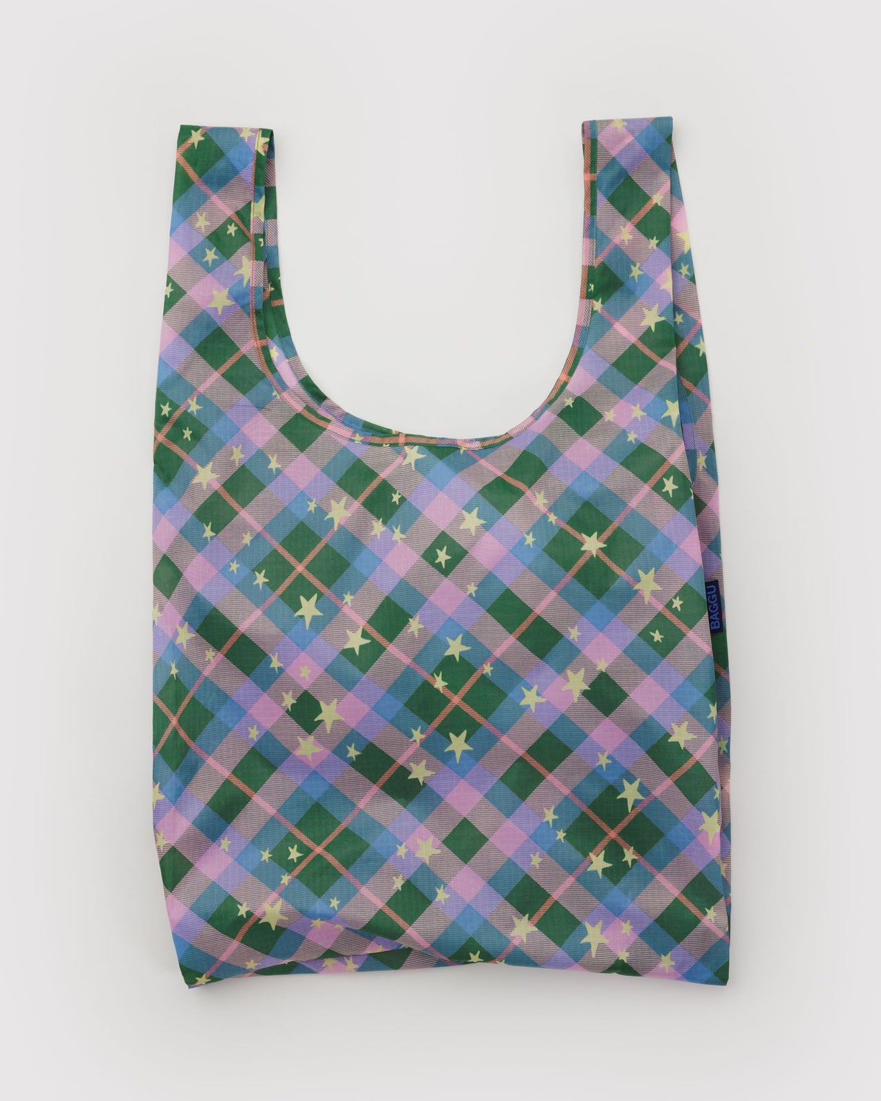 Standard Baggu - Green Star Plaid