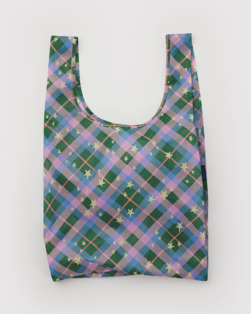 BAGGU Wholesale  Standard Baggu - Green Star Plaid