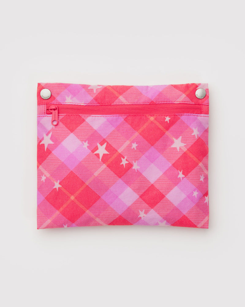 BAGGU Wholesale Shop All Cloud Bag - Pink Star Plaid