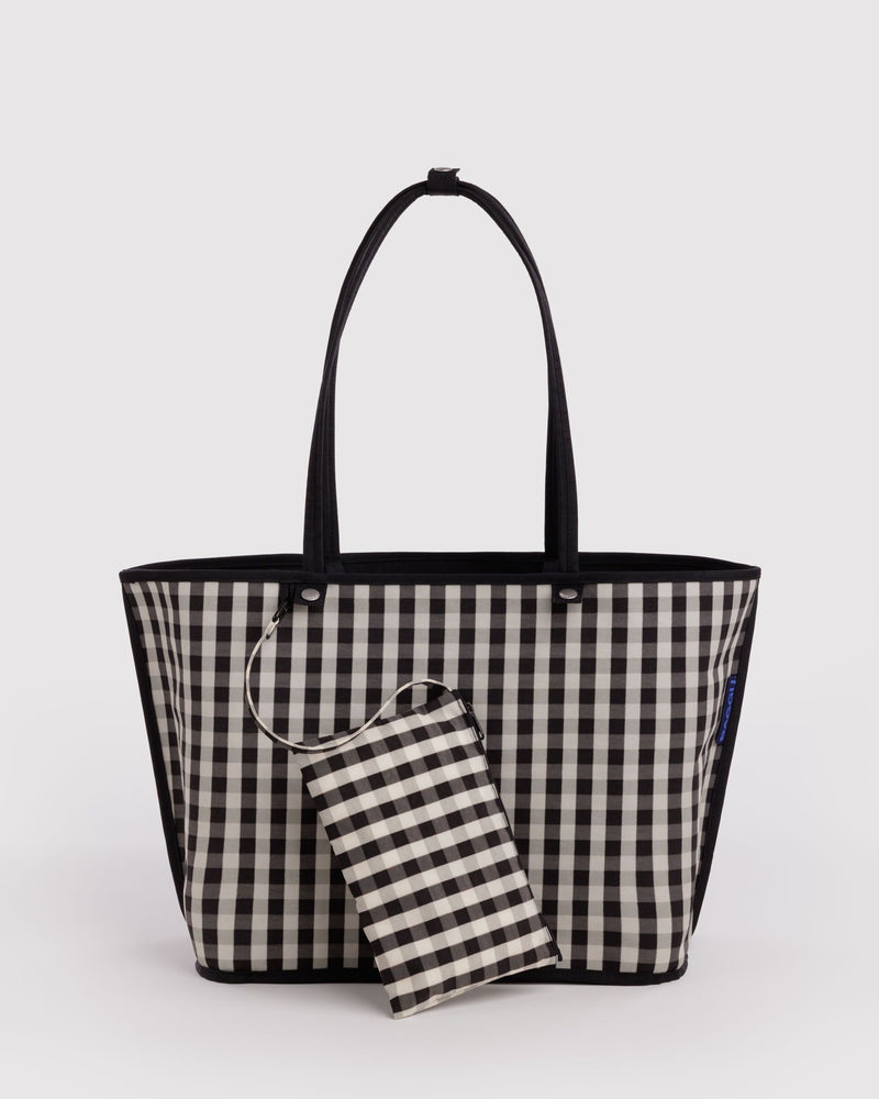 BAGGU Wholesale  Large Nylon Reversible Tote - Black Mix
