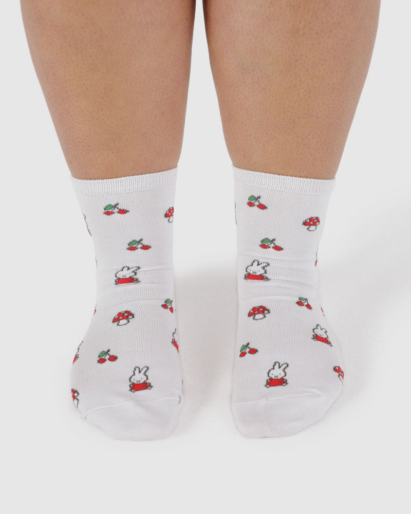 BAGGU Wholesale Socks Crew Sock - Miffy White