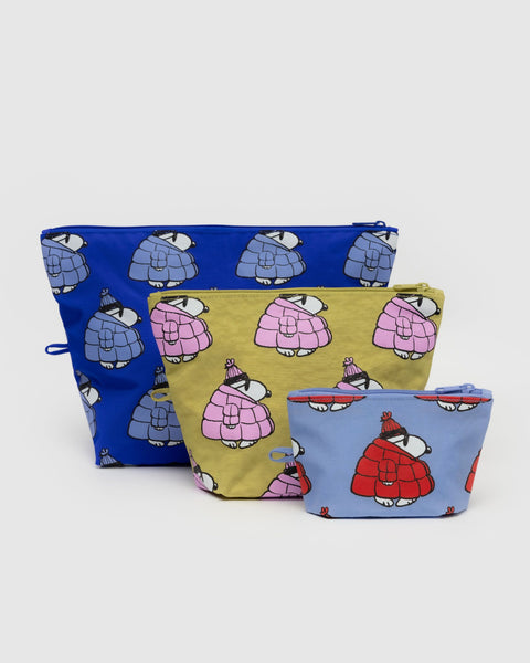 BAGGU Wholesale Travel Go Pouch Set - Puffer Snoopy