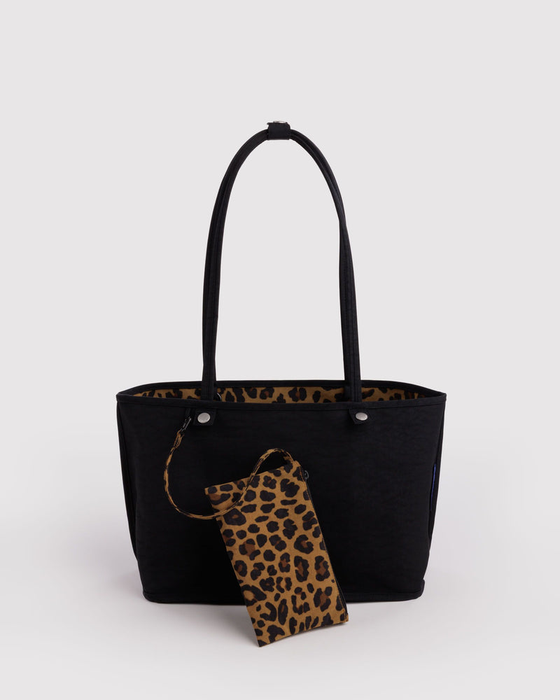 BAGGU Wholesale  Medium Nylon Reversible Tote - Leopard Mix