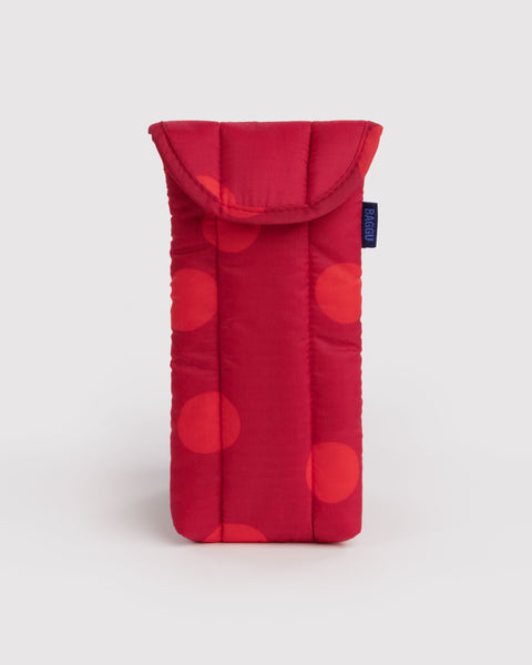 BAGGU Wholesale Shop All Puffy Glasses Sleeve - Red Polka Dot