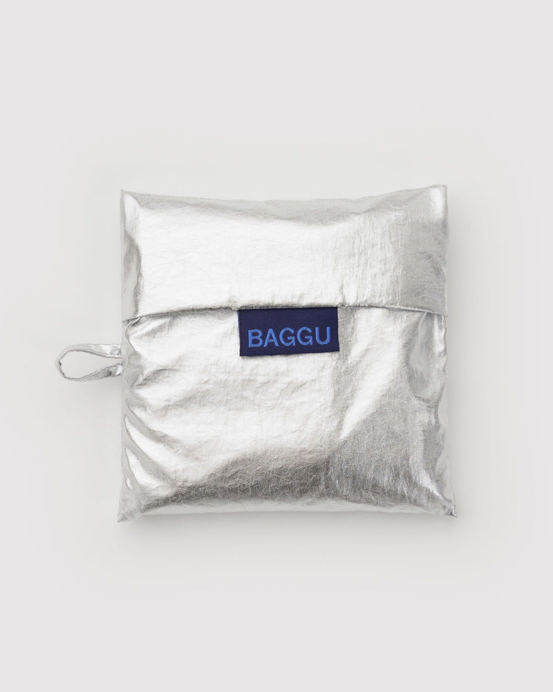BAGGU Wholesale Metallics Standard Baggu - Chrome Metallic