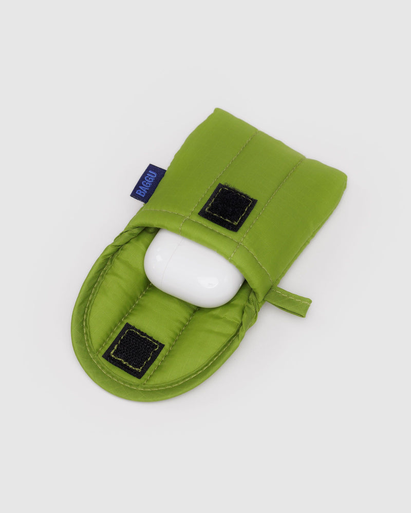 BAGGU Wholesale Shop All Puffy Earbuds Case - Green Juice
