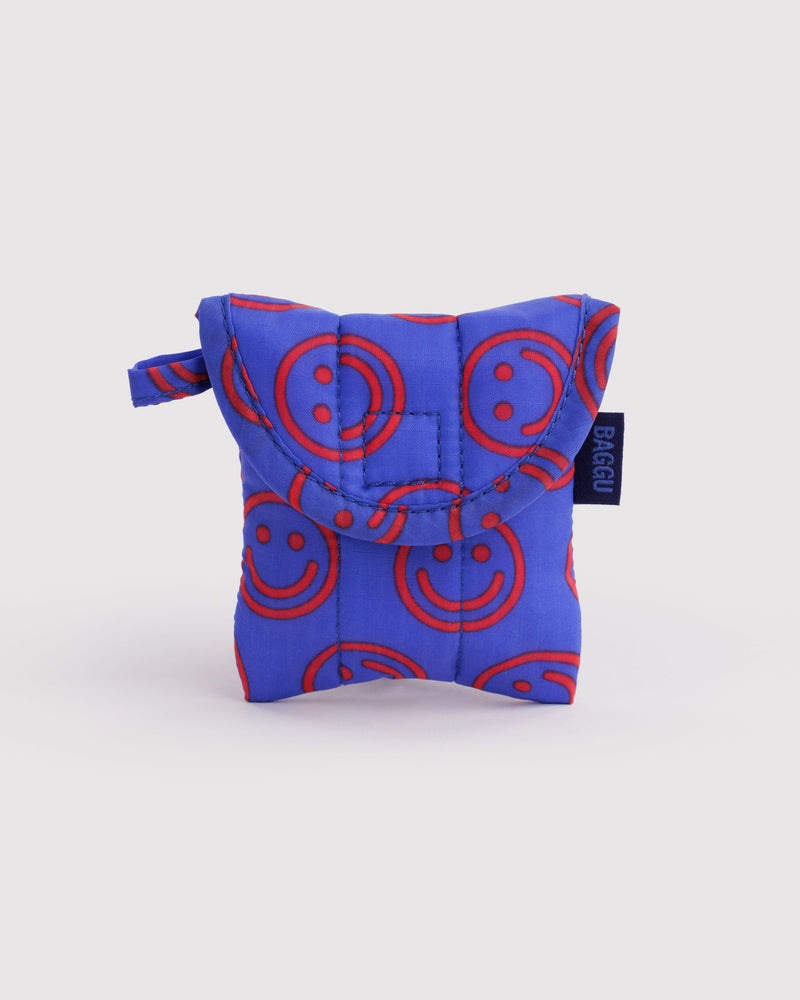 BAGGU Wholesale  Puffy Earbuds Case - Mini Cobalt Happy