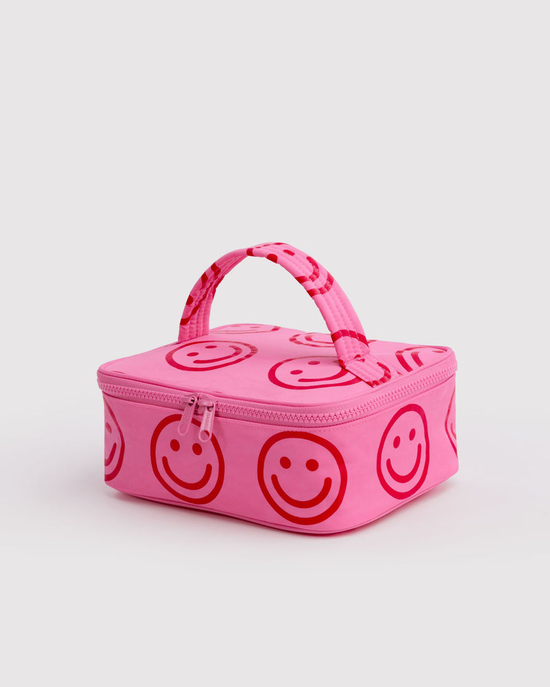 BAGGU Wholesale  Small Cosmetic Case - Azalea Pink Happy