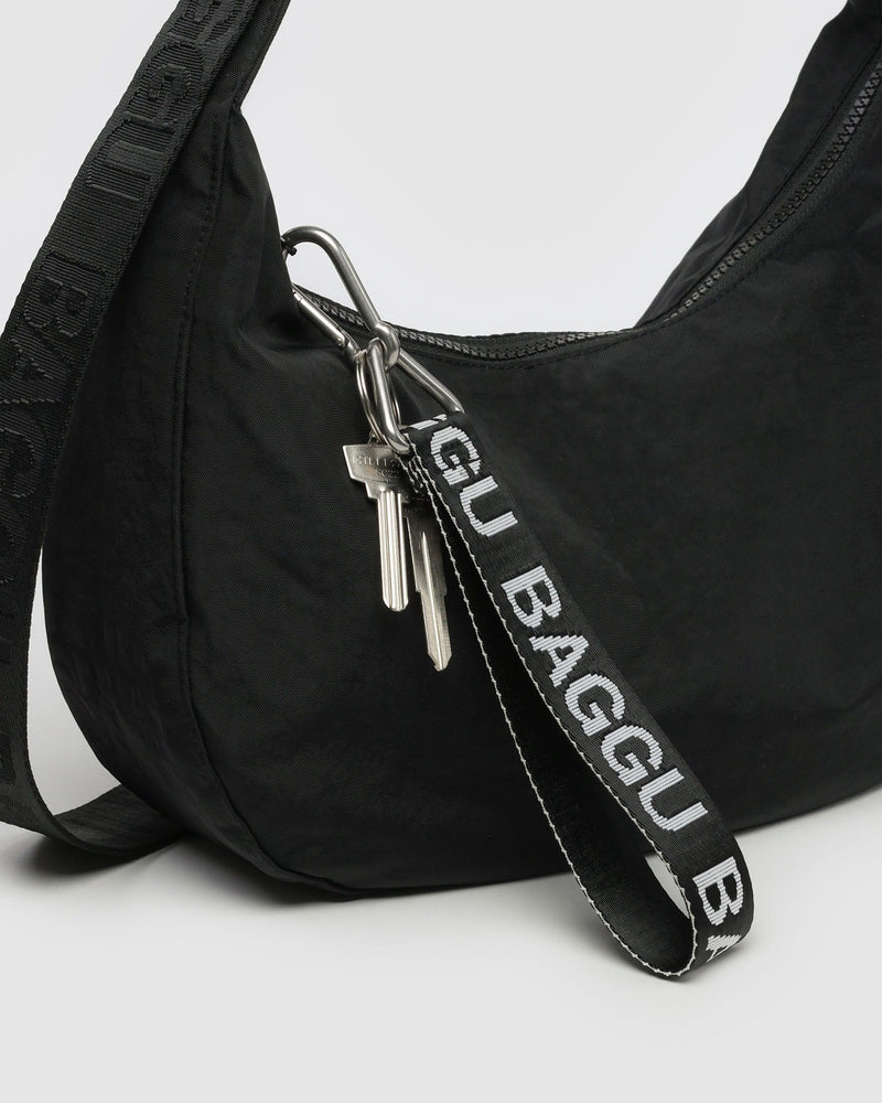 BAGGU Wholesale Shop All Logo Keychain - Black and White