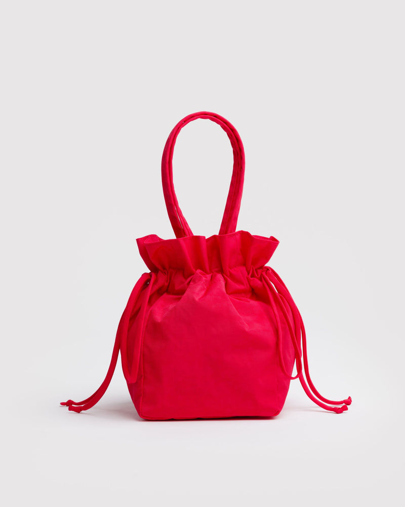 BAGGU Wholesale  Nylon Drawstring Bag - Candy Apple