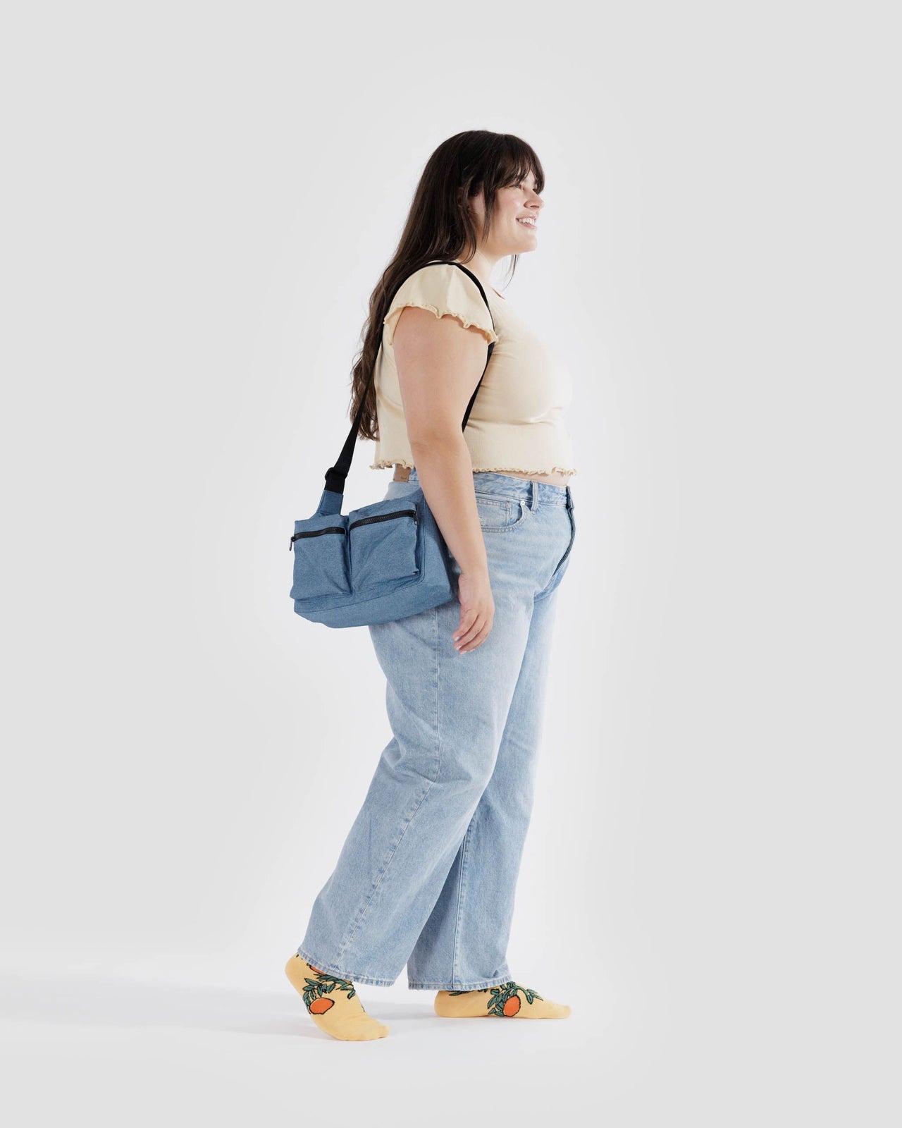 Medium Cargo Crossbody - Digital Denim