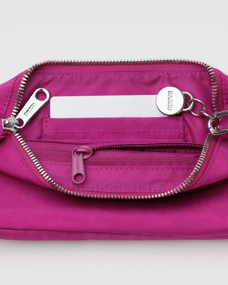 BAGGU Wholesale  Nylon Pochette - Deep Fuchsia
