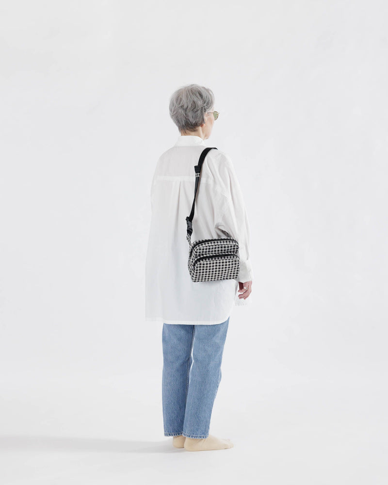 BAGGU Wholesale Cross Body Fanny Pack - Black & White Gingham