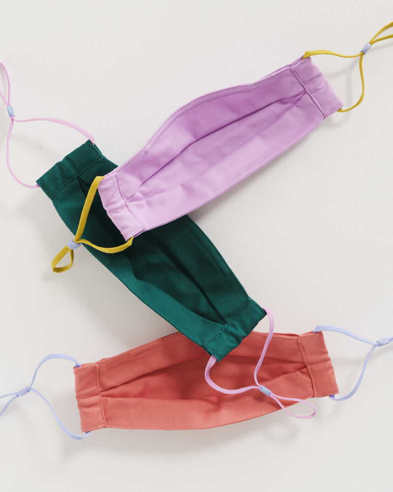 BAGGU Wholesale  Kids' Fabric Mask Set - Petal