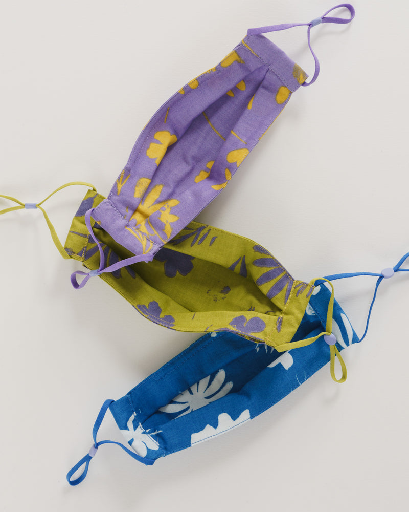 BAGGU Wholesale  Kids' Fabric Mask Set - Floral Sun Prints